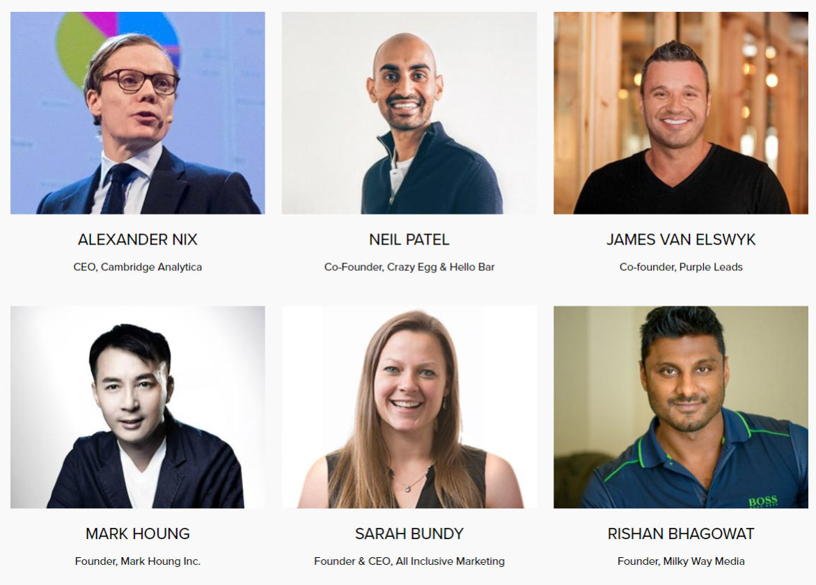 Speakers at Affiliate World Asia 2017